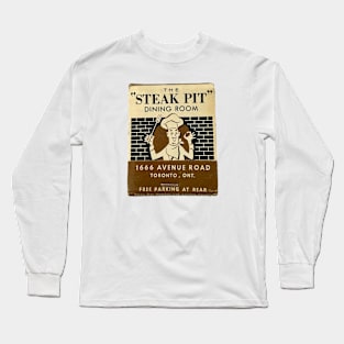 The Steak Pit Restaurant Matchbook Long Sleeve T-Shirt